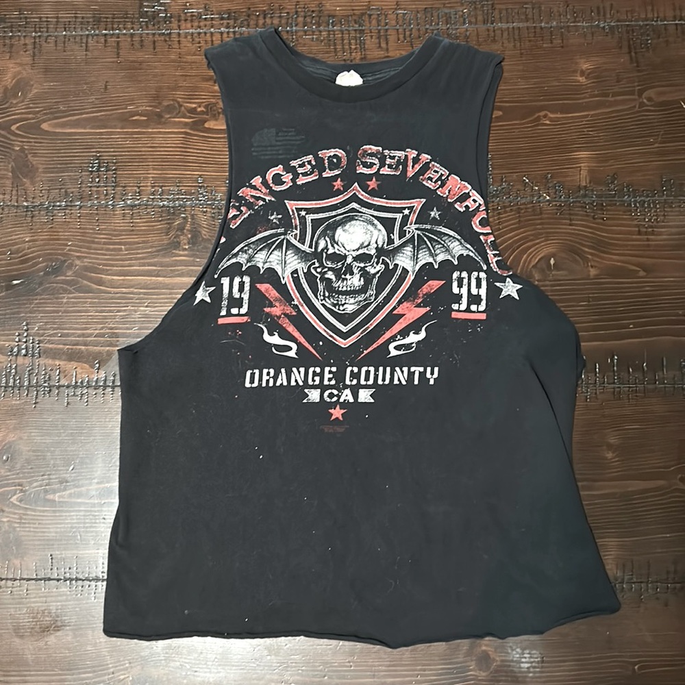 Vintage avenged sevenfold band muscle tee